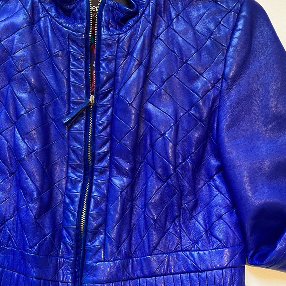 ROBERTO CAVALLI Leather Jacket Sz 40 - Picture 3 of 8